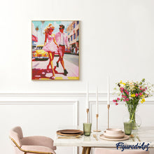 Laden Sie das Bild in den Galerie-Viewer, Diamond Painting - Rosa Straßenromantik