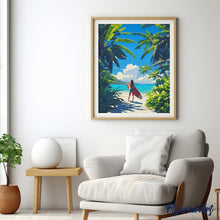 Laden Sie das Bild in den Galerie-Viewer, Diamond Painting - Tropisches Surfparadies