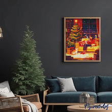 Laden Sie das Bild in den Galerie-Viewer, Diamond Painting - Festlicher Rückzugsort am Abend – 40 x 50 cm auf Keilrahmen gespannt