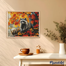 Laden Sie das Bild in den Galerie-Viewer, Diamond Painting - Herbst-Waschbär