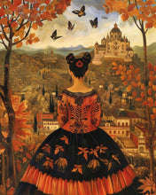 Laden Sie das Bild in den Galerie-Viewer, Diamond Painting - Von Frida Kahlo inspirierte Herbst-Dame