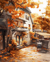 Laden Sie das Bild in den Galerie-Viewer, Diamond Painting - Herbst-Café-Fassade