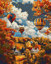 Laden Sie das Bild in den Galerie-Viewer, Diamond Painting - Herbstliches Ballonabenteuer