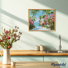Laden Sie das Bild in den Galerie-Viewer, Diamond Painting - Paradiesküstenhaus