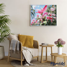 Laden Sie das Bild in den Galerie-Viewer, Diamond Painting - Tropische rosa Blüte