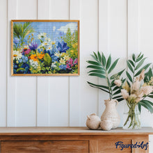 Laden Sie das Bild in den Galerie-Viewer, Diamond Painting - Bunte Blumenwiese