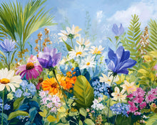 Laden Sie das Bild in den Galerie-Viewer, Diamond Painting - Bunte Blumenwiese