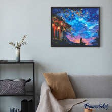 Laden Sie das Bild in den Galerie-Viewer, Diamond Painting - Laternennachthimmel