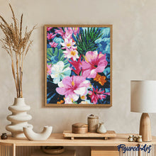 Laden Sie das Bild in den Galerie-Viewer, Diamond Painting - Hibiskusgarten