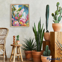 Laden Sie das Bild in den Galerie-Viewer, Diamond Painting - Farbenfroher tropischer Garten