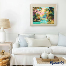Laden Sie das Bild in den Galerie-Viewer, Diamond Painting - Tropischer Bach