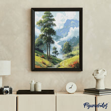 Laden Sie das Bild in den Galerie-Viewer, Diamond Painting - Nebliges Tal