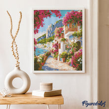 Laden Sie das Bild in den Galerie-Viewer, Diamond Painting - Blumenallee von Capri