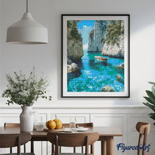 Laden Sie das Bild in den Galerie-Viewer, Diamond Painting - Friedliche Blaue Bucht