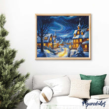 Laden Sie das Bild in den Galerie-Viewer, Diamond Painting - Sternklares Weihnachtsdorf