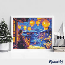 Laden Sie das Bild in den Galerie-Viewer, Diamond Painting - Laternenfest-Nacht