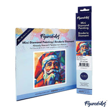 Laden Sie das Bild in den Galerie-Viewer, Mini Diamond Painting 25 x 25 cm - Polygon-Weihnachtsmann