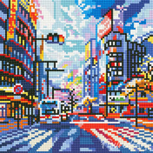Laden Sie das Bild in den Galerie-Viewer, Mini Diamond Painting 25 x 25 cm - Shibuya Pop Art