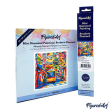 Laden Sie das Bild in den Galerie-Viewer, Mini Diamond Painting 25 x 25 cm - Tokio Stadtbus