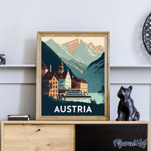 Laden Sie das Bild in den Galerie-Viewer, Reiseplakat Hallstatt