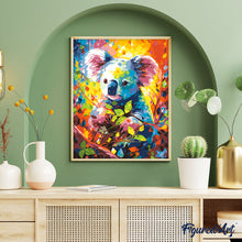 Laden Sie das Bild in den Galerie-Viewer, Koala Farbenfroh Abstrakt