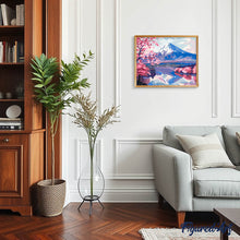 Laden Sie das Bild in den Galerie-Viewer, Mount Fuji und Kirschbüten See