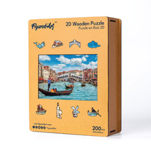 Laden Sie das Bild in den Galerie-Viewer, Holzpuzzle Erwachsene - Venezianische Kanalszene