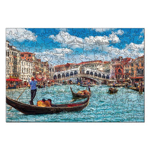 Laden Sie das Bild in den Galerie-Viewer, Holzpuzzle Erwachsene - Venezianische Kanalszene