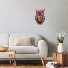 Laden Sie das Bild in den Galerie-Viewer, Holzpuzzle Erwachsene - Strahlende Eule