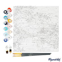 Laden Sie das Bild in den Galerie-Viewer, Mini Malen nach Zahlen mit Rahmen - See und Mount Fuji