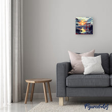 Laden Sie das Bild in den Galerie-Viewer, Mini Malen nach Zahlen mit Rahmen - Torii-Tor bei Sonnenuntergang