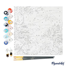 Laden Sie das Bild in den Galerie-Viewer, Mini Malen nach Zahlen mit Rahmen - Pagode und Mount Fuji