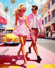 Laden Sie das Bild in den Galerie-Viewer, Diamond Painting - Rosa Straßenromantik