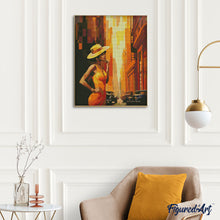 Laden Sie das Bild in den Galerie-Viewer, Diamond Painting – Art-Deco-Frau in der Stadt