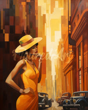 Laden Sie das Bild in den Galerie-Viewer, Diamond Painting – Art-Deco-Frau in der Stadt