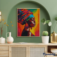 Laden Sie das Bild in den Galerie-Viewer, Diamond Painting - Lebhafte Afrikanische Dame