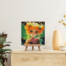 Laden Sie das Bild in den Galerie-Viewer, Mini Diamond Painting 25 x 25 cm - Hübsche Kleine Fee