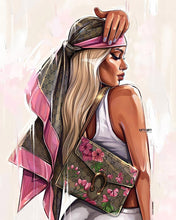 Laden Sie das Bild in den Galerie-Viewer, Diamond Painting – Profil einer Frau