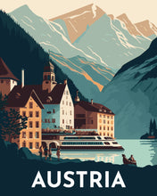 Laden Sie das Bild in den Galerie-Viewer, Malen nach Zahlen – Reiseplakat Hallstatt