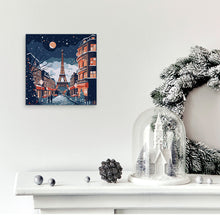 Laden Sie das Bild in den Galerie-Viewer, Mini Malen nach Zahlen mit Rahmen - Weihnachten in Paris