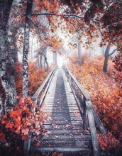 Laden Sie das Bild in den Galerie-Viewer, Diamond Painting, Weg im Herbst