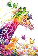 Laden Sie das Bild in den Galerie-Viewer, Diamond Painting, Bunte Giraffe