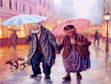 Laden Sie das Bild in den Galerie-Viewer, Diamond Painting, Paar im Regen