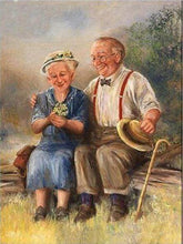 Laden Sie das Bild in den Galerie-Viewer, Diamond Painting, Paar auf einer Bank