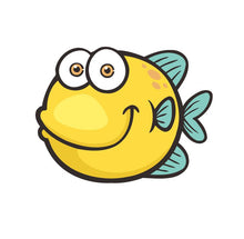 Laden Sie das Bild in den Galerie-Viewer, Malen nach Zahlen für Kinder | Gelber Fisch | Figured'Art