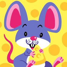 Laden Sie das Bild in den Galerie-Viewer, Malen nach Zahlen für Kinder | Maus mit Käse | Figured'Art