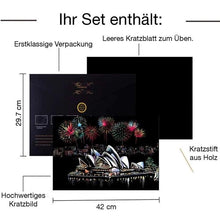 Laden Sie das Bild in den Galerie-Viewer, Kratzbild – Sydney in Australien