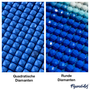 Diamond Painting - Dame mit Rosa Oldtimer