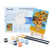 Laden Sie das Bild in den Galerie-Viewer, 3D Relief Malset - Sonnenblumen, Van Gogh Figured'Art