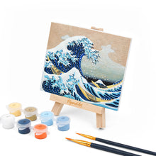 Laden Sie das Bild in den Galerie-Viewer, 3D Relief Malset - Die große Welle vor Kanagawa